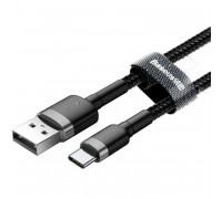 Type-C USB-> Baseus Cafule (CATKLF-BG1) сіро-чорний 1m