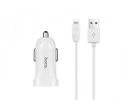 HOCO Z2 2*USB/1.5 А/5 V + кабель Lightning, White