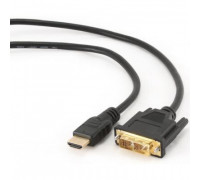 Кабель HDMI->DVI 3м Gembird (CC-HDMI-DVI-10MC) HDMI-DVI 10м чорный