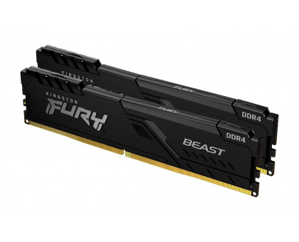 Kingston 16Gb 3200MHz DDR4 2x8Gb Fury Beast Black (KF432C16BBK2/16)