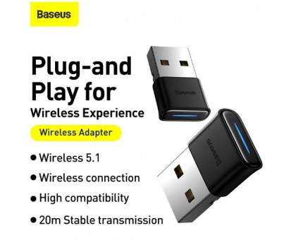 Baseus USB Bluetooth Adapter BA04 Transmitter Receiver Adaptador Bluetooth 5.1 Wireless Connection Earphone Music Audio Adapter