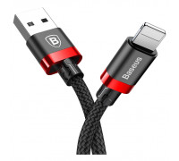 Apple Lightning Baseus Cafule (CALKLF-C19) червоно-чорний 2m