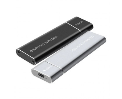 Кишеня USB3.1 M.2 Sata/Nvme  SSD Mobile Case Type-C Metal External Hard Disk Case