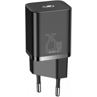 Мережевий зарядний пристрій Baseus Super Si Quick Charger 1C 25W EU Black CCSP020101