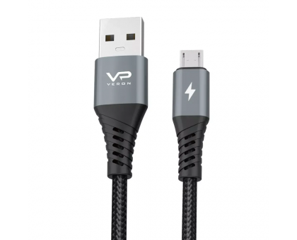Micro USB B -> USB 1.0м Veron NM09 (770989) чорний
