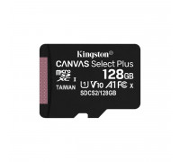 Kingston 128Gb Canvas Select Plus 100R A1 C10 A1 V10 UHS-I U1 microSDXC Class 10, R:100 Mb/s;W:80 Mb/s (SDCS2/128GBSP)