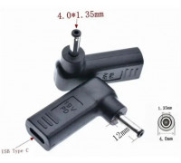 Перехідник PD (Power Delivery) тригер 18-20v Type-C (female) (max 5a, 100w) на 4.0x1.35mm Asus з USB Type-C (Female) Power Deliv