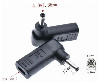 Перехідник PD (Power Delivery) тригер 18-20v Type-C (female) (max 5a, 100w) на 4.0x1.35mm Asus з USB Type-C (Female) Power Deliv