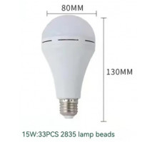 Лампочка на акумуляторі 15Вт LED E27 Emergency Light Bulb Handheld Charging Energy-Saving