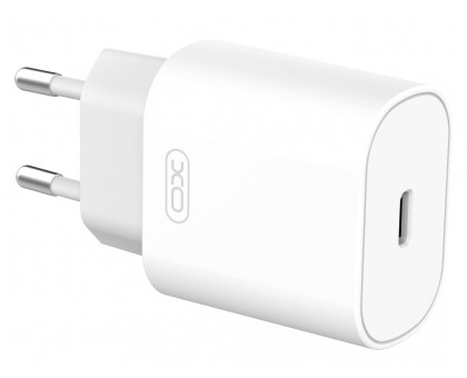 Мережева зарядка XO L91 - 25W PD Single port USB-C (Білий)