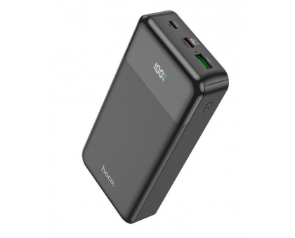 Павербанк HOCO J102A (6931474783622) 20000 mAh Black (Li-Ion, Output: 1xUSB, 1xType-C, 5/9/12 В/1.5A/2A/4.5A/5A, QC + PD)