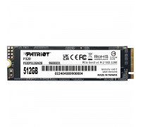 Patriot 512 GB M.2 2280 P320 PCIe3.0 x4 (P320P512GM28) 2200 Mbps/3000 Mbps) SSD