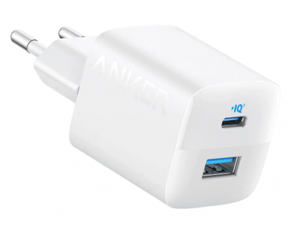 Мережева зарядка ANKER PowerPort 323 - 33W Dual-Port USB-C (Білий)