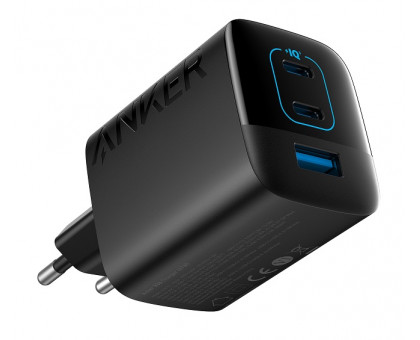 Мережева зарядка ANKER PowerPort 336 - 67W 2xPD & 1xPIQ PPS (Чорна)