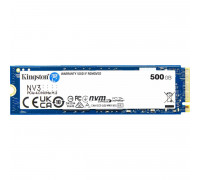 Kingston 500 GB NV3 PCI-E 4.0 x4 (SNV3S/500G) (M.2 Type 2280, Тип NAND: 3D QLC, 3000 Mbps/5000 Mbps) SSD