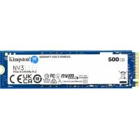 Kingston 500 GB NV3 PCI-E 4.0 x4 (SNV3S/500G) (M.2 Type 2280, Тип NAND: 3D QLC, 3000 Mbps/5000 Mbps) SSD