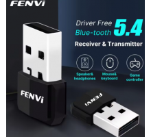 FENVI USB Bluetooth 5.4 Adapter Transmitter Receiver Bluetooth 5.3 Dongle Wireless USB Adapter For Mouse Keyboard Speaker Music