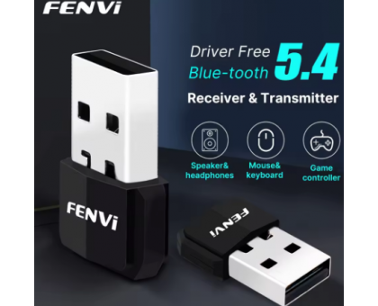 FENVI USB Bluetooth 5.4 Adapter Transmitter Receiver Bluetooth 5.3 Dongle Wireless USB Adapter For Mouse Keyboard Speaker Music