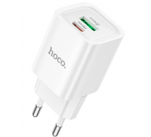 Мережевий ЗП HOCO C149A Charm White (6942007630337) Швидка зарядка QC 3.0, PD 3.0, PPS, AFC, FCP, SCP 1*USB + 1*USB Type-C/2.5 A