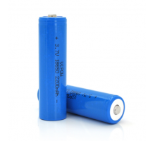 Аккумулятор 18650 Li-Ion Vipow ICR18650 TipTop, 2200mAh, 3.7V, Blue