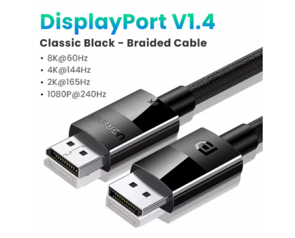 DisplayPort - DisplayPort 2m Ugreen 8K DisplayPort 1.4 Cable for TV 4K 144/165Hz 32.4Gbps