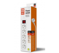 Фільтр живлення СolorWay (CW-PSEA52W) 5 розеток, 2м, White