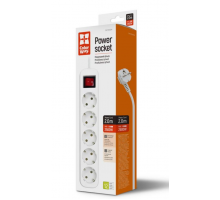 Фільтр живлення СolorWay (CW-PSEA52W) 5 розеток, 2м, White