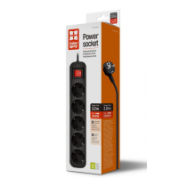 Фільтр живлення СolorWay (CW-PSEA53BK) 5 розеток, 3м, Black