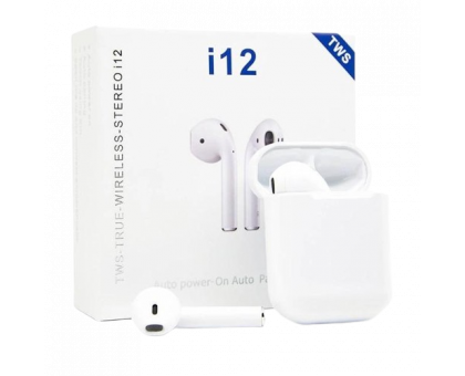 Бездротові навушники i12-Tws з сенсором Білі