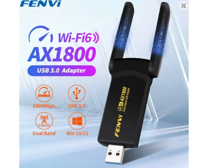 Wifi адаптер FENVI 1800Mbps WiFi 6 USB Adapter Dual Band 2.4G/5Ghz Wireless WiFi Receiver USB 3.0
