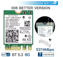 WiFi адаптер Intel AX1675X/AX210NGW WiFi6E 2.4Gbps 2.4/5Ghz Bluetooth 5.3 802.11AX