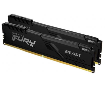 Kingston 32 GB (2x16 GB) Fury Beast Black (KF432C16BBK2/32) DDR4-3200 MHz,CL16,1.35 V, Intel XMP