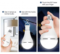 Лампочка на акумуляторі 15Вт LED E27 Emergency Light Bulb Handheld Charging Energy-Saving