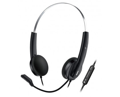 гарнітура GENIUS HS-220U USB-C 2.4m, Чорний