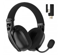 Гарнітура Hator Hyperpunk 3X Wireless Black (ESH14) Bluetooth v.5.4, Передавач USB