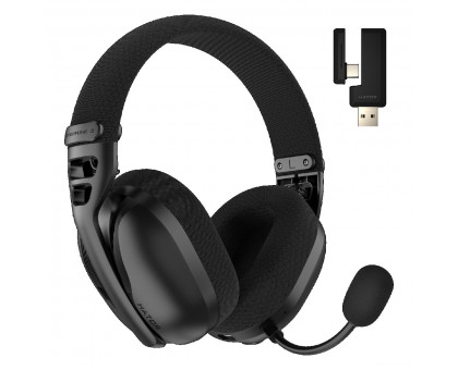 Гарнітура Hator Hyperpunk 3X Wireless Black (ESH14) Bluetooth v.5.4, Передавач USB