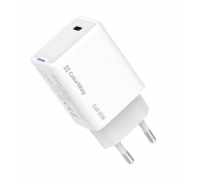 Мережевий зарядний пристрій ColorWay GaN Mini 65W PD Port PPS USB-C White (CW-CHS049PD-WT)